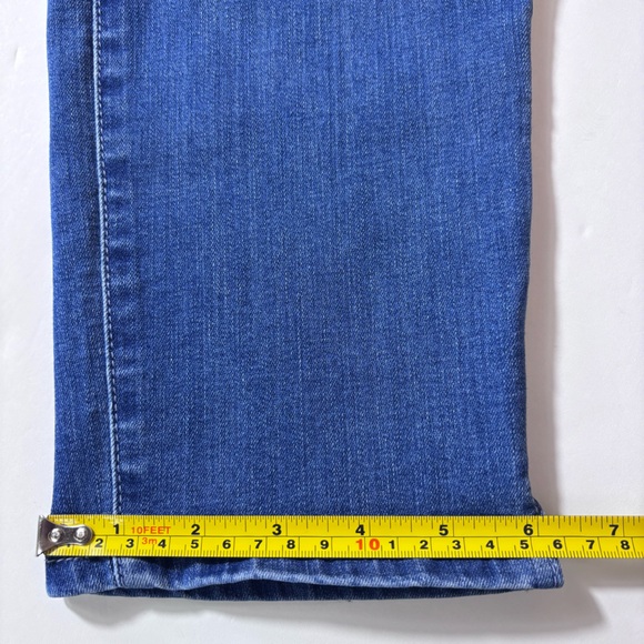 NYDJ Lift Tuck Cropped Jeans Cool Embrace Pull On Stretch Straight Leg Capri 8P - Picture 15 of 15